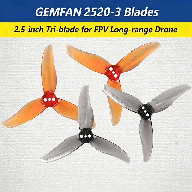 Gemfan Hurricane 2520-3 2.5-in - Fpv Drone Propeller 评论和价格