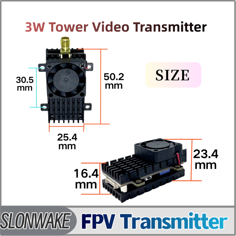 SLONWAKE 5.8G 3000mW Simulatio - Fpv Drone Transmitter 评论和价格